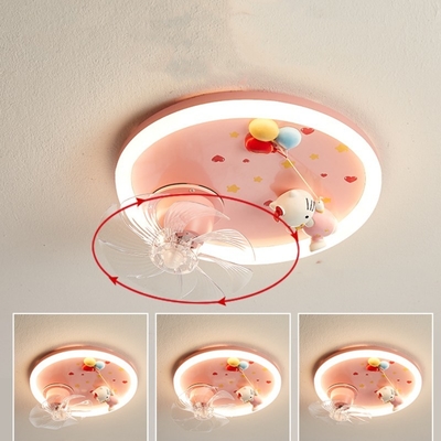 کارتونی گربه اتاق کودکان چراغ سقف هوشمند طیف کامل LED حفاظت از چشم چراغ اتاق خواب
