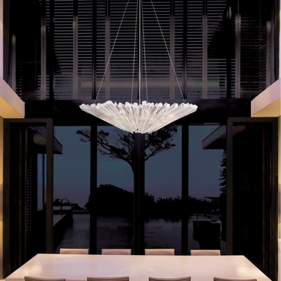 فرانسه ریترو لوکس کریستال لوستر نور کمال گرایی شیشه ای خلاق اتاق غذاخوری اتاق خواب مطالعه لاله روشن