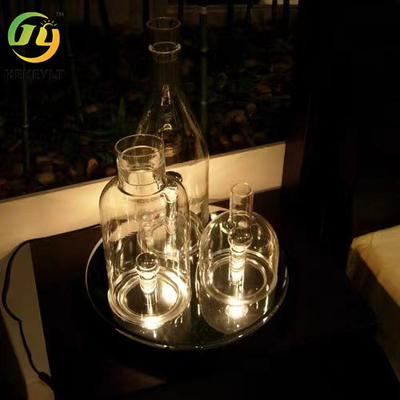 لامپ میز مدرن نوردیک LED اتاق نشیمن بار شیشه ای خلاق لامپ تزئین بطری