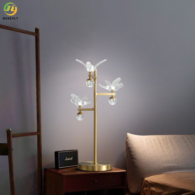 دکوراسیون چراغ رومیزی LED کنار تخت Read Clear Glass D420 X H680