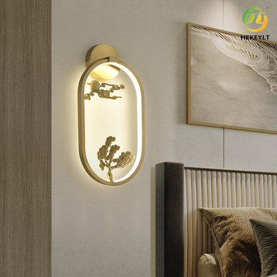 چراغ رومیزی لوکس مسی Zen Light برای دکوراسیون 110 - 240 ولت