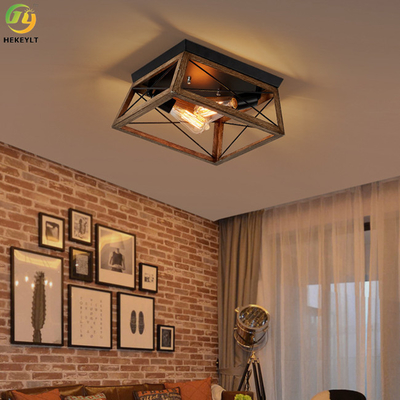 چراغ سقفی LED چوب آهنی نوردیک 220 ولت برای هتل خانه 1 سر
