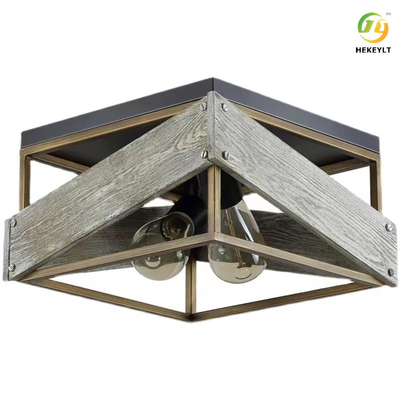 چراغ سقفی ال ای دی چوبی صنعتی برای اتاق خواب