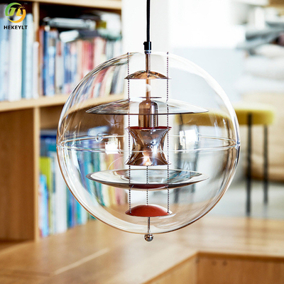 چراغ آویز شیشه ای شفاف E27 Modern Creative Planet برای خانه