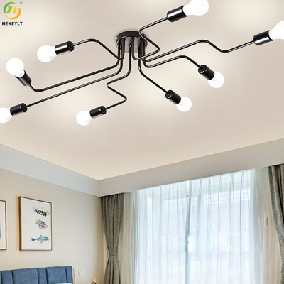 چراغ سقفی LED نوردیک آهنی E26 برای هتل / اتاق نشیمن / نمایشگاه / اتاق خواب