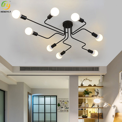 چراغ سقفی LED نوردیک آهنی E26 برای هتل / اتاق نشیمن / نمایشگاه / اتاق خواب