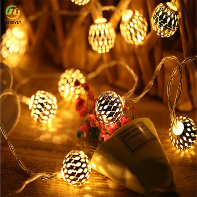 چراغ های رشته ای مراکشی ضد آب در فضای باز خورشیدی برای جشن درخت کریسمس مهمانی باغ تراس