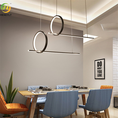 چراغ آویز حلقه ای آویز آلومینیومی قابل تنظیم برای اتاق پذیرایی آشپزخانه