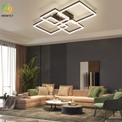 چراغ سقفی LED 4 نوری 26.79 اینچی فلاش مانت منحصر به فرد / مربع بیانی / مستطیل