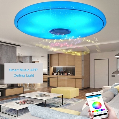 لامپ سقفی اکریلیک مدرن گوشی هوشمند و موسیقی کنترل وای فای