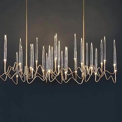 لوستر خط پیکان هنری لامپ کریستالی خلاقانه پست مدرن