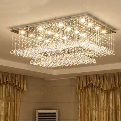 چراغ سقفی LED توپ کریستالی نورپردازی آویز مدرن نوردیک طلایی