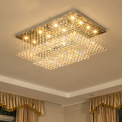 چراغ سقفی LED توپ کریستالی نورپردازی آویز مدرن نوردیک طلایی