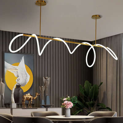 لوستر نوردیک آویز بلند چراغ سه کولر LED اتاق غذاخوری