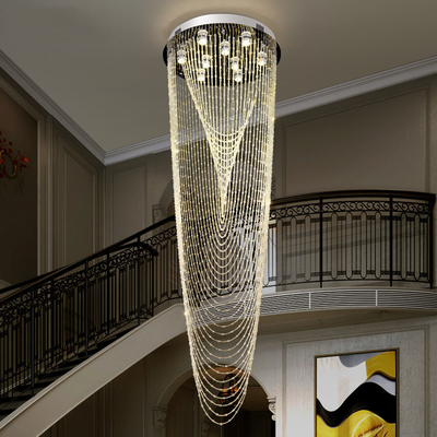 نورپردازی لوستر کریستالی بزرگ لابی هتل به سبک مدرن مراکشی D40 / 50 / 60 سانتی متر