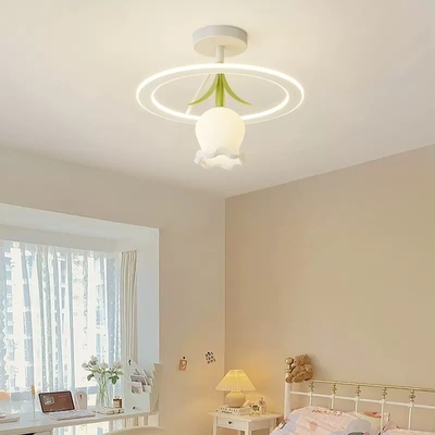 چراغ سقفی LED طرح Sense Valley کرم لیلی برای اتاق نشیمن اتاق خواب