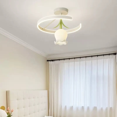 چراغ سقفی LED طرح Sense Valley کرم لیلی برای اتاق نشیمن اتاق خواب