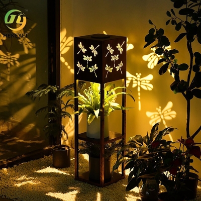 لامپ پروانه پروجکشن خورشیدی باغ ویلا پایه گل در فضای باز چراغ باغچه ضد آب