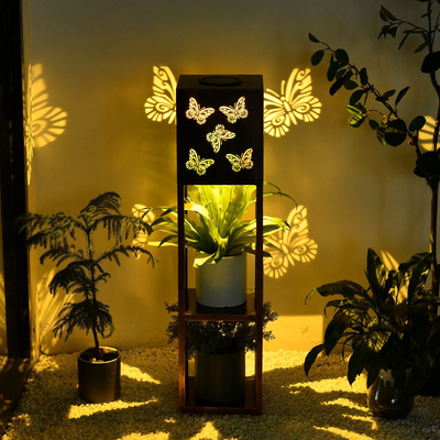 لامپ پروانه پروجکشن خورشیدی باغ ویلا پایه گل در فضای باز چراغ باغچه ضد آب