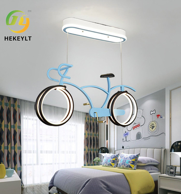 اتاق بچه ها دوچرخه لوستر چشم پوشی اتاق خواب ساده LED شخصیت کارتونی چراغ دوچرخه