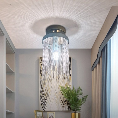نوردیک آلومینیوم مدرن LED Tassels اتاق غذاخوری Pendant لوستر تزئینات آشپزخانه