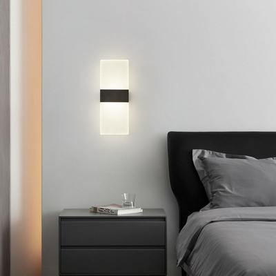 لامپ دیواری LED مستطیل مدرن شفاف اتاق خواب اتاق نشیمن رستوران هتل