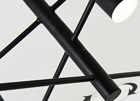 نور آویز روشنایی مدرن فلزی ، لوستر هانینگ چراغ روشنایی برای اتاق نشیمن