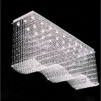 آویز کریستالی اتاق خواب تزئینی چراغ LED کریستال لوستر طول 800 میلی متر